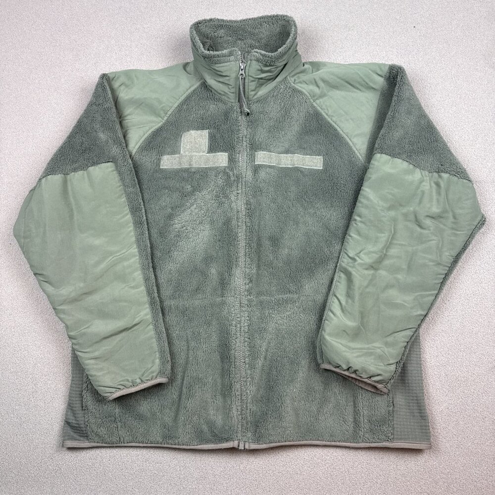 US Military Fleece Jacket Mens Large Long Green Gen 3 Polartec Cold Weather Army